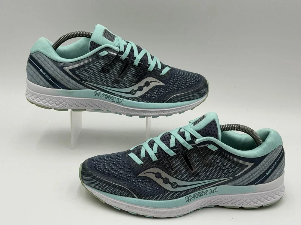 SAUCONY Guide ISO 2 Women’s Size 11 Slate Aqua Running Shoes Sneakers S10464-1